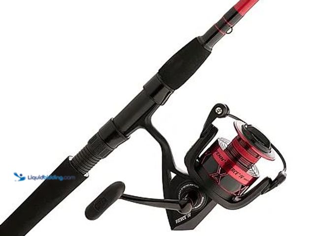 Lot 49-3532028 - Penn Fierce IV FRCIV815S70ML Fishing Pole Item is used, missing nut on top, chipped