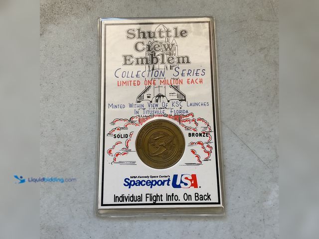 Lot 49-1977119 - Other 1991 SPACE SHUTTLE ATLANTIS SOUVENIR COIN KENNEDY SPACE CENTER LIMITED EDITION SOLID BRONZE #C...
