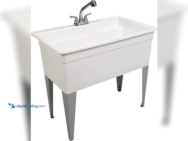 Lot 49-5484627 - Mustee 28CF Big Tub Utilatub Combo Utility Tub, 24" x 40", White Unused