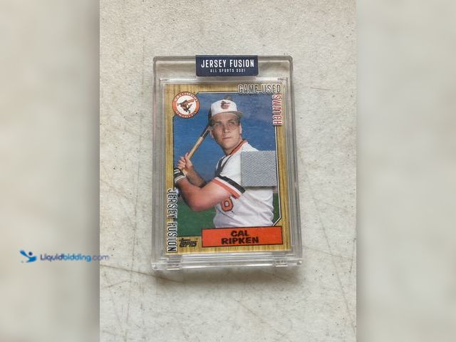 Lot 49-5515590 - Other SPORTSCARDS JERSEY FUSION ALL SPORTS 2021 CAL RIPKEN JF-CRJ89 GAME USED UNIFORM SWATCH CARD
