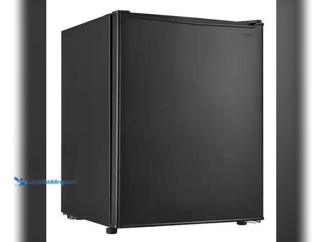 Lot 49-1577310 - Vissani 2.6 Cu. Ft. Mini Refrigerator in Black, ENERGY STAR, Model # HVAR26GBE, Unused,  IMPORTANT: ...