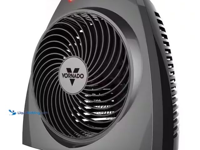 Lot 49-3639285 - Vornado VH200 1500-Watt Electric Portable Space Heater, Whole Room Vortex Heat Circulation, Charcoal...