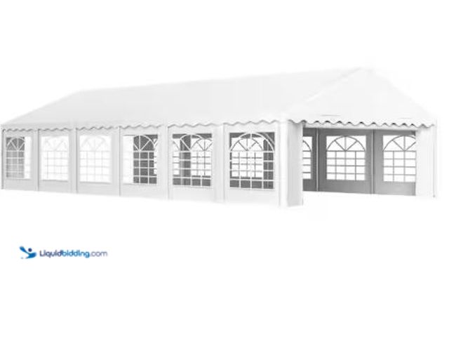 Lot 49-1625246 - Outsunny 20 ft. x 40 ft. Heavy Duty Party Tent, Galvanized Outdoor Canopy Tent Large Event Shelter w...
