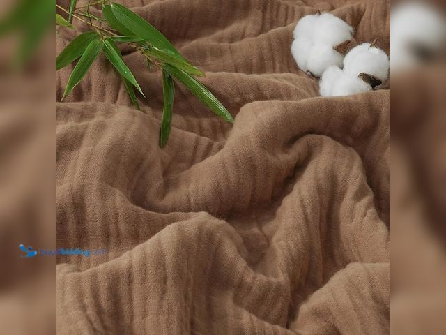 Lot 49-5433742 - PHF Cooling Muslin King Blanket for Hot Sleepers, 60% Rayon Derived from Bamboo, 40% Cotton for Summ...