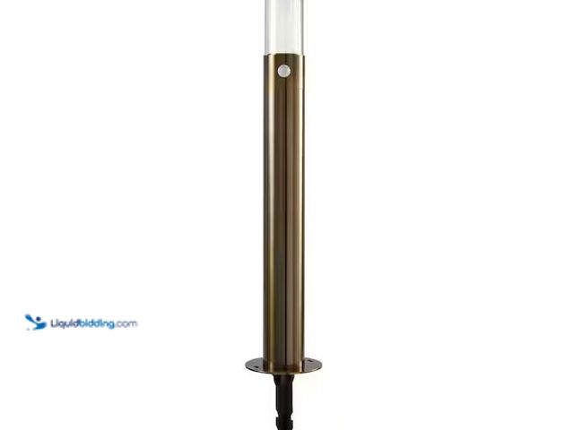 Lot 49-1576408 - Commercial Electric 3-Watt 150 Lumens Low-Voltage Gun Metal Motion Sensing LED Bollard Model # LVGLR...