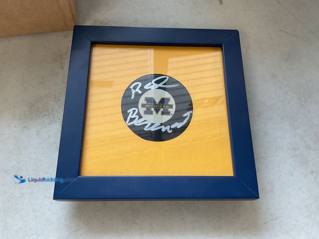 Lot 49-3609258 - Other RARE MICHIGAN WOLVERINES GORDON “RED” BERENSON LEGENDARY ICE HOCKEY COACH AUTOGRAPHED HOCKEY P...