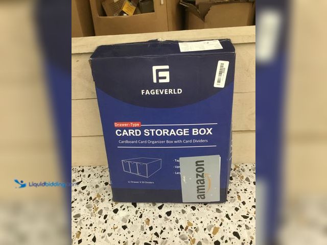 Lot 49-5408522 - Trading Card Storage Box, Collector Cardboard Card Box with 50 Dividers for MTG TCG Magic Baseball S...