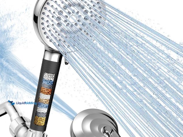 Lot 49-3528897 - Filtered Shower Head with Handheld, High Pressure 9 Spray Setting Showerhead with Filters, Filter Ha...