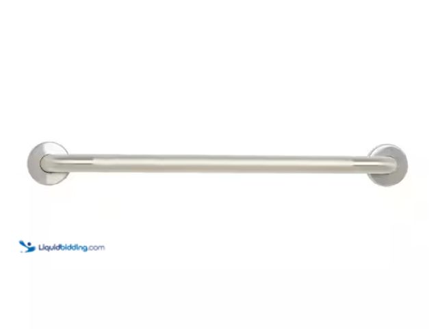 Lot 49-1567641 - SEACHROME 33 in. Stainless Steel Wall Mount Bathroom Shower Grab Bar in Peened Satin, Model # IGYS-3...