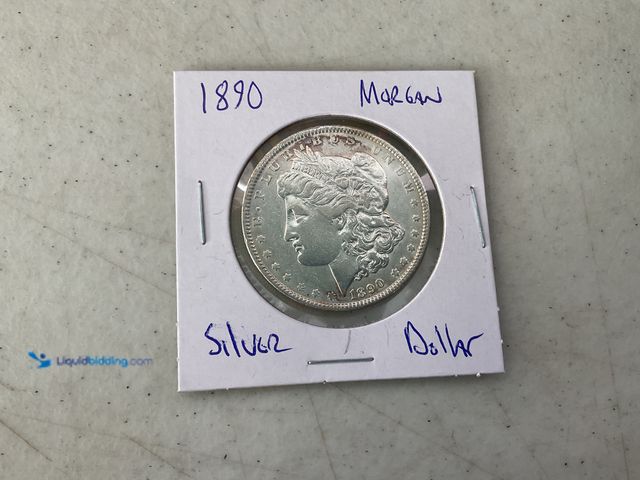 Lot 49-1505728 - 1890 MORGAN ONE DOLLAR 90% SILVER COIN #COINS0122