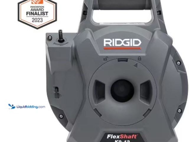 Lot 49-1516648 - RIDGID K9-12 FlexShaft Wall-to-Wall Drain Cleaner, 1/4 in. x 30 ft. Cleans 1-1/4 in. to 2 in. Pipes ...