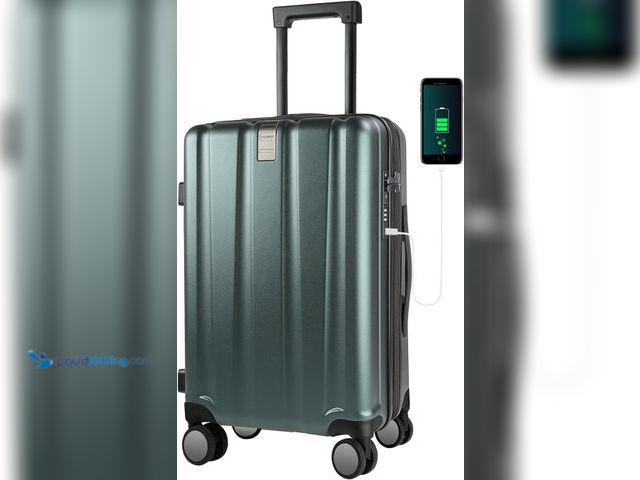 Lot 49-5445934 - KROSER Hardside Expandable Carry On Luggage with Spinner Wheels & Built-in TSA Lock, Durable Suitcas...