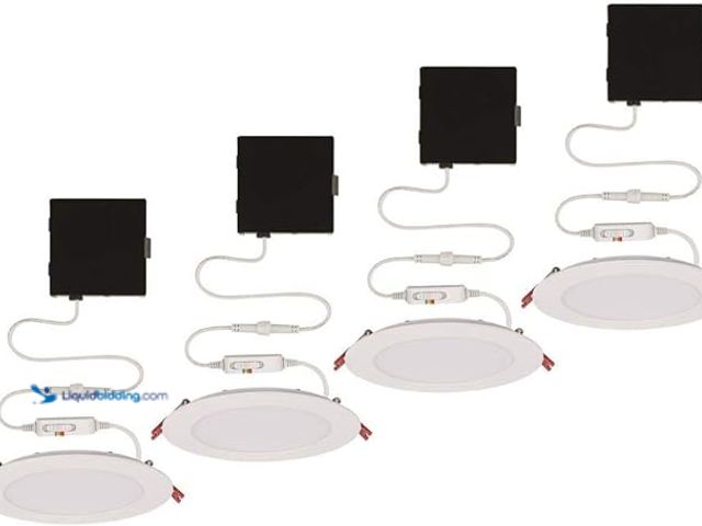Lot 49-5446783 - Ultra Slim 6 in. Color Selectable New Construction and Remodel Canless Recessed Integrated LED Kit (...