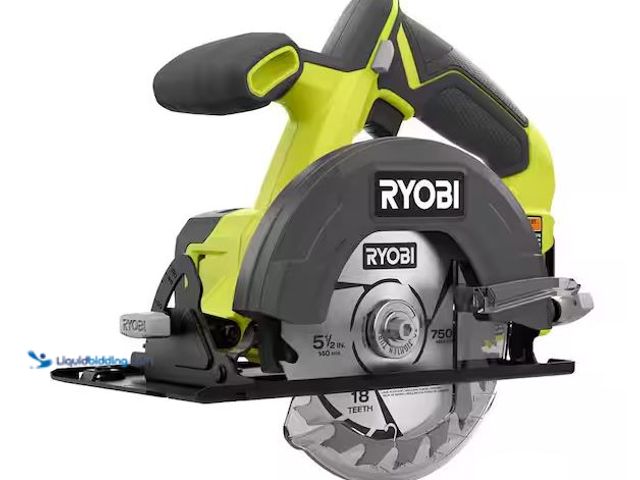 Lot 49-5460450 - RYOBI
ONE+ 18V Cordless 5 1/2 in. Circular Saw (Tool Only) Internet # 317987588
Model # PCL500B
S...