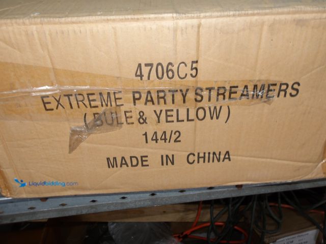Lot 49-1513965 - Approx144, Extreme Party Streamer, Fireworks, Blue, Unused  Ref#4G-0703