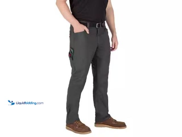 Lot 49-2022516 - Milwaukee Men's 36 in. x 32 in. Gray Cotton/Polyester Work Pants with 7 Pockets, Model # M650G-3632,...