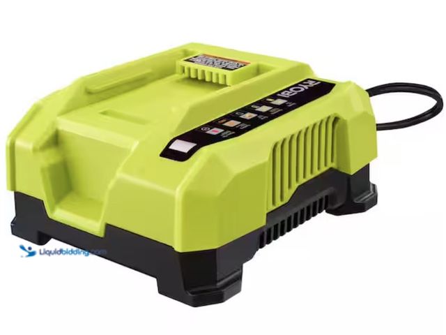 Lot 49-2005580 - RYOBI 40V Lithium-Ion Rapid Charger, Model # OP406A, Unused, Powers on.   Ref#SB0724