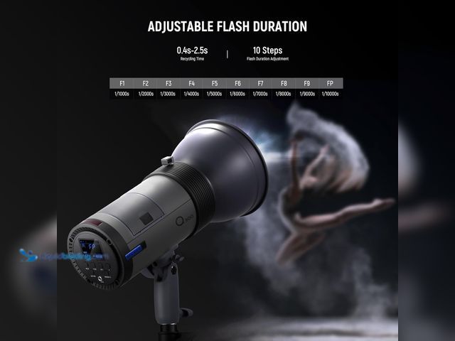 Lot 49-3565848 - NEEWER Q300 300Ws 2.4G Outdoor Studio Flash with Q Compact Wireless Trigger, 7800mAh Li ion Battery ...