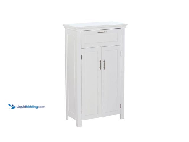 Lot 49-5408400 - River Ridge Home Somerset 23-3/4 in. W x 40 in. H x 12 in. D 2-Door Bathroom Storage Cabinet with Dr...