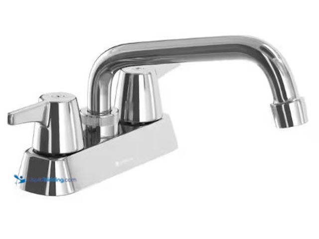 Lot 49-1625375 - Glacier Bay Aragon 4 in. Centerset 2-Handle Laundry Faucet in Chrome, Model # HD67849-0A01, Unused, ...