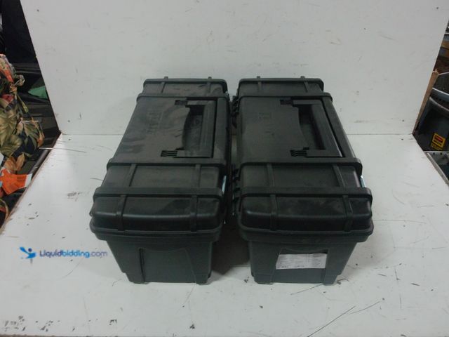 Lot 49-3614563 - Lot of (2) Anvil 24 in. Black Plastic Tool Box, Model # THD2015-05A, Unused, Scuffs/Scratches, shipp...