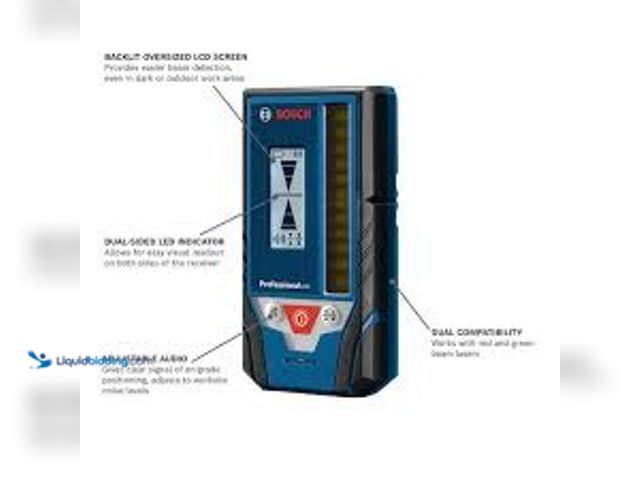 Lot 49-5483925 - Bosch 330 ft. Line Laser Level Receiver for Red and Green Beam Laser Leveling Tools. Model # LR 8. U...