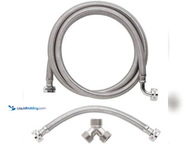 Lot 49-5446795 - Everbilt
3/4 in. FHT x 3/4 in. FHT x 72 in. Braided Stainless Steam Dryer Installation Kit SKU # 10...