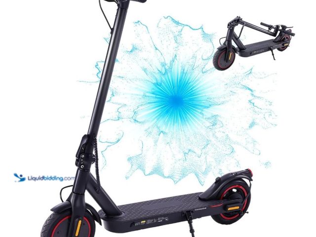 Lot 49-1516831 - Electric Scooters - 500W Peak Motor Electric Scooter Adults, 18.6 Max MPH, 21 Miles Range, 8.5’’ Tir...
