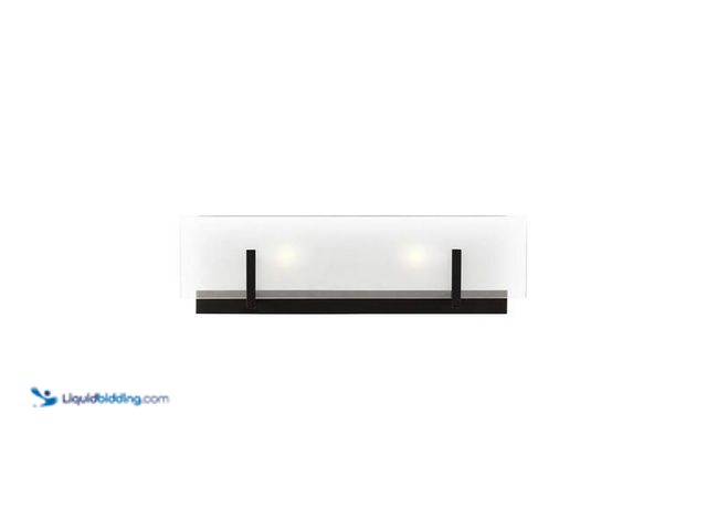 Lot 49-5446851 - Generation Lighting
Syll 18 in. H 2-Light Midnight Black Vanity Light with Clear Highlighted Satin ...