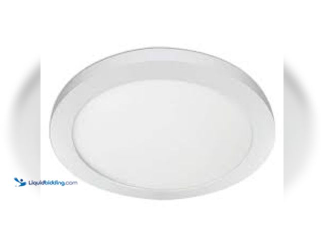 Lot 49-5438160 - Commercial Electric 11 in. 12.5-Watt Dimmable White Integrated LED 875 Lumens Round Flat Panel Flush...
