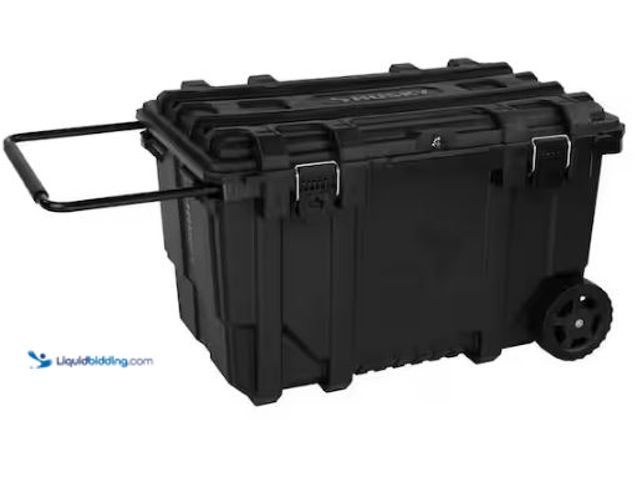 Lot 49-1549435 - Husky 36.5 in. Black Heavy Duty Large Rolling Toolbox with Tool Tray and Keyed Lock, Model # 999-820...