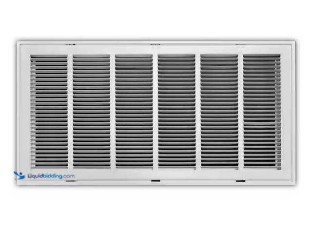 Lot 49-2000296 - Lot of (2) Everbilt 30 in. x 14 in. Steel Return Air Filter Grille in White, Model # E190RF30X14, Un...