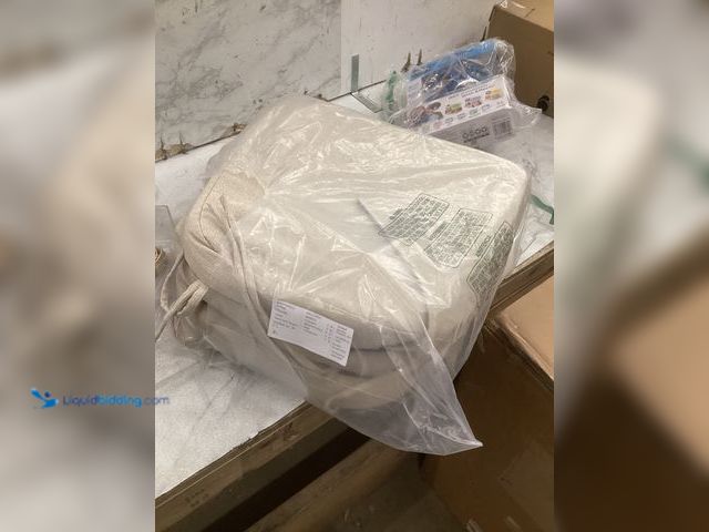 Lot 49-5483999 - Set of 3 Khaki Outdoor Seat Pads. With Non-skid backing. Unused