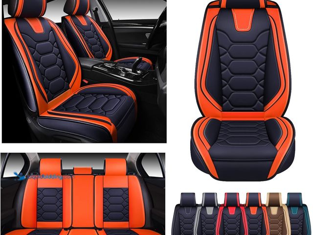 Lot 49-5409739 - OASIS AUTO Car Seat Covers Premium Waterproof Faux Leather Cushion Universal Accessories Fit SUV Tru...