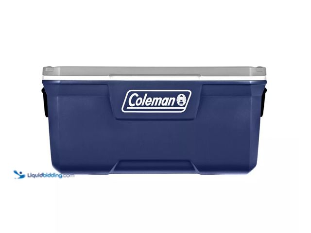 Lot 49-5543780 - Coleman 316 Series 102 Cans/120qt Hard-Sided Cooler - Blue. Unused. Scratched on front