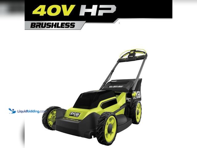 Lot 49-5416443 - RYOBI 40V HP Brushless 20 in. Cordless Electric Battery Walk Behind Self-Propelled Lawn Mower . [Mod...