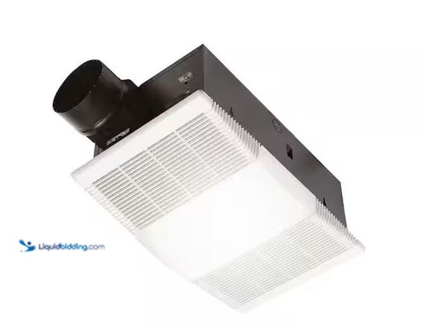 Lot 49-5561062 - Broan-NuTone
80 CFM Ceiling Bathroom Exhaust Fan with Light and 1300-Watt Heater, Unused