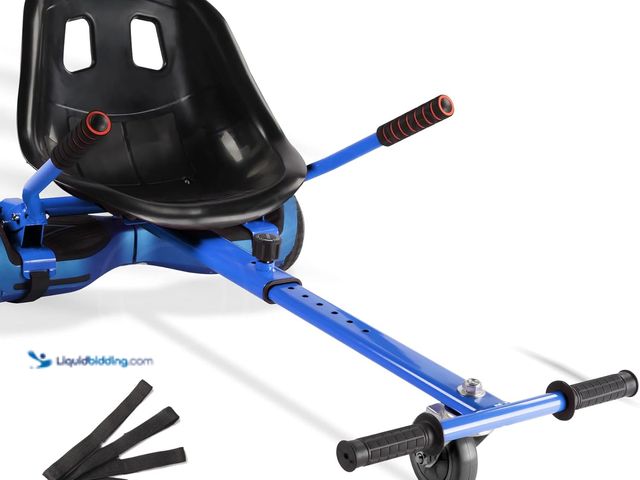 Lot 49-5450626 - Hoverboard Seat Attachment 265lbs Capacity, 26"-34.5" Adjustable Length Hover Board Go Kart Accessor...