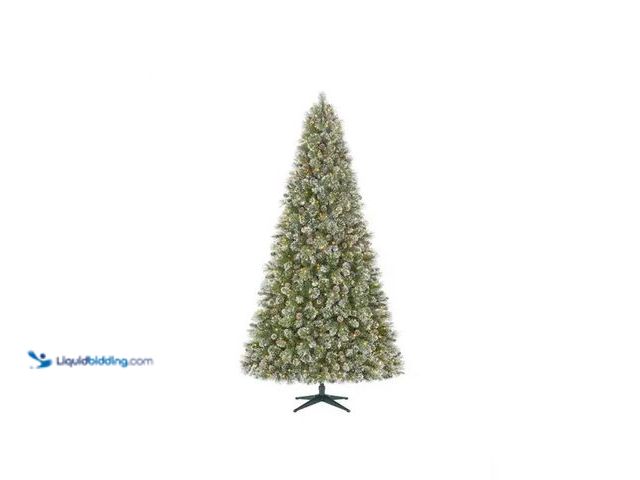 Lot 49-5447552 - Home Accents Holiday 9 Foot Sparkling Amelia Pine LED Pre-Lit Tree [Model: 1005 271 540] Used