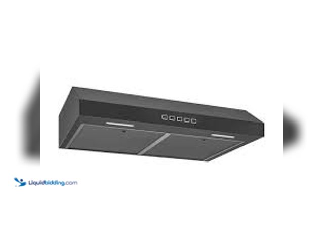 Lot 49-5448903 - Broan-NuTone Glacier 36-Inch 350 MAX Blower CFM 1.5 Sones Convertible Under Cabinet Range Hood Black...