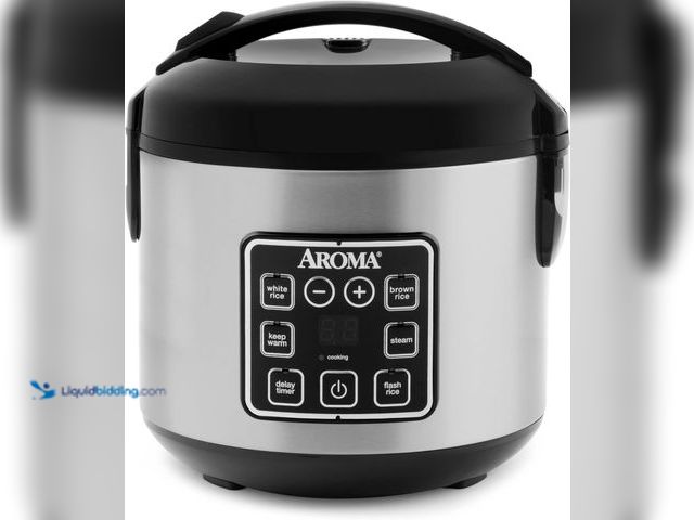 Lot 49-5545196 - AROMA Digital Rice Cooker, 4-Cup (Uncooked) / 8-Cup (Cooked), Steamer, Grain Cooker, Multicooker, 2 ...