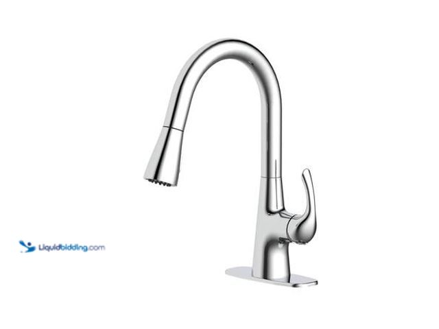 Lot 49-5558956 - Glacier Bay Clare Single Handle Pull Down Laundry Utility Faucet in Chrome Model # HDQFP1B4216CP USE...