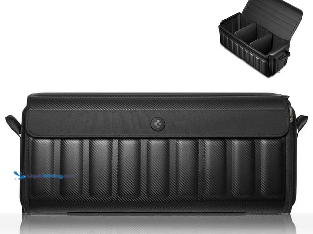 Lot 49-3565083 - Spigen Trunk Organizer - Collapsible Heavy Duty Foldable with Lid, for Tesla Model Y Juniper L, Mode...