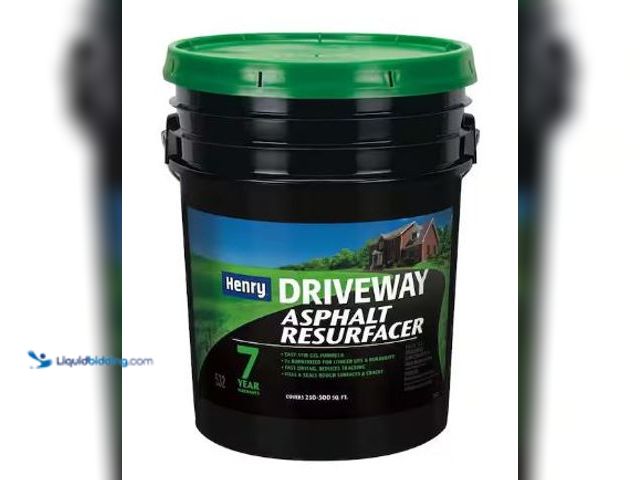 Lot 49-1540746 - (5) Henry
532 Asphalt Driveway Rubberized Resurfacer 4.75 Gal. (Black), Model # HE532074, Unused, (...