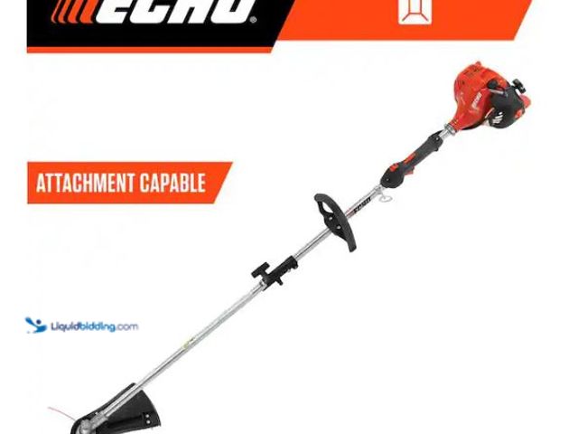 Lot 49-1627602 - ECHO 21.2 cc Gas 2-Stroke Attachment Capable Straight Shaft String Trimmer with 17 in. Swath and Spe...