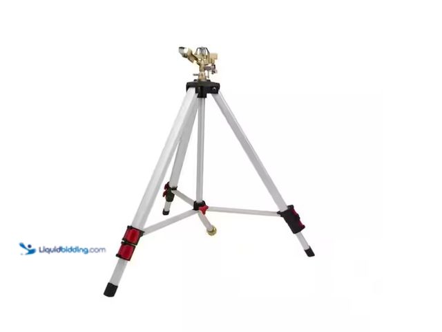 Lot 49-1571224 - Husky Metal Pulsating Sprinkler with Tripod, Model # 10507HDDI, Slightly used, Scuffs/scratches, No ...