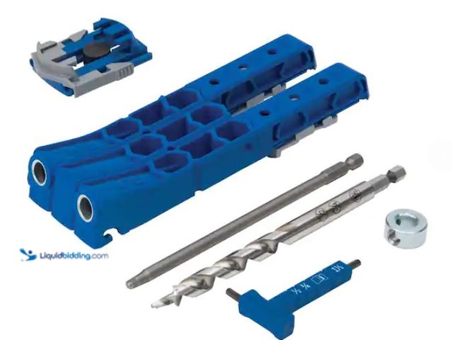 Lot 49-1574944 - Kreg Pocket Hole Jig, Double drill guide adjustable jig for creating pocket-hole joints, Model # KPH...