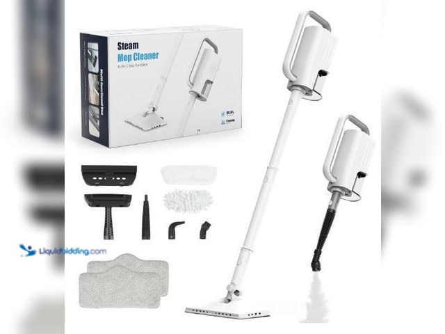 Lot 49-5436534 - Steam Cleaner, 6 in1 Rotated Steam Mop Cleaner with 2 Modes, 2 Microfiber Pads, 400ML Removable Tank...