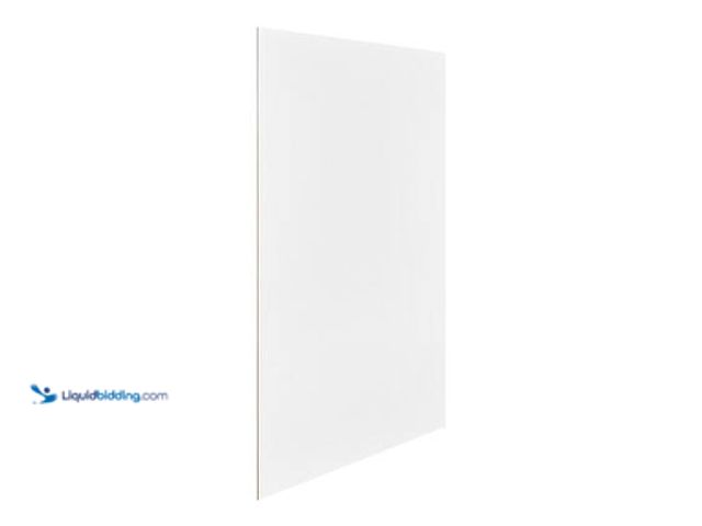 Lot 49-5559243 - Hampton Bay Avondale/Leyton 48 in. W x 34.5 in. H Kitchen Island Flush End Panel in Alpine White. Mo...