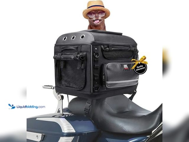 Lot 49-3430526 - KEMIMOTO Motorcycle Dog/Cat Carrier Bags Pet Voyagers for Street Glide Road King with Passenger Seat...